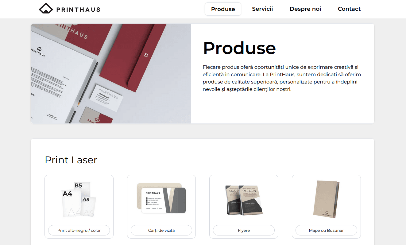 Printhaus - Site de prezentare